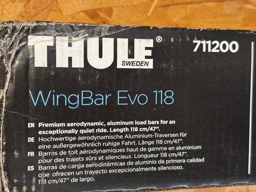 Thule wingbar evo 118 roof - 118, cm